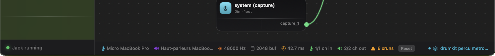 Cropped close-up of the Patchbay footer bar.