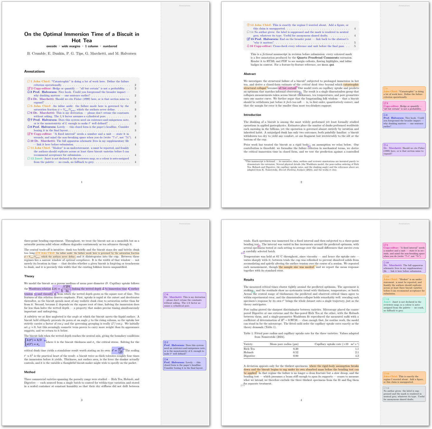 oneside · wide margins · 1 column · numbered