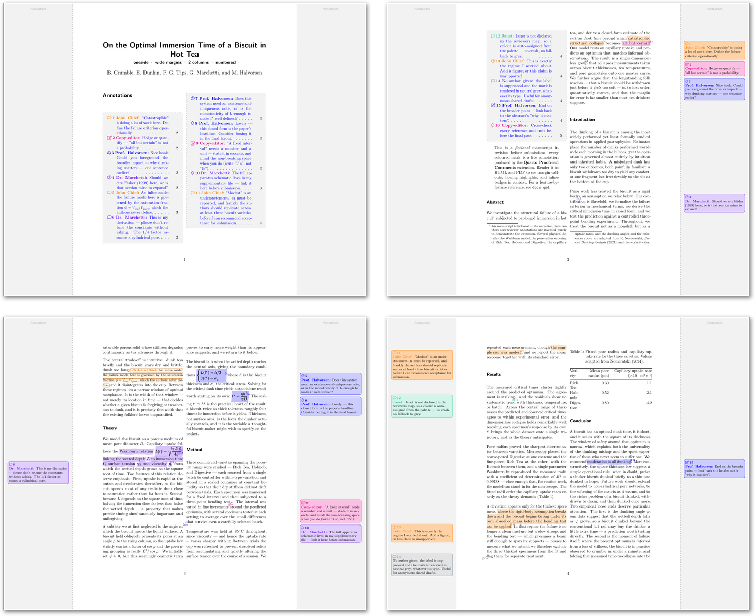 oneside · wide margins · 2 columns · numbered