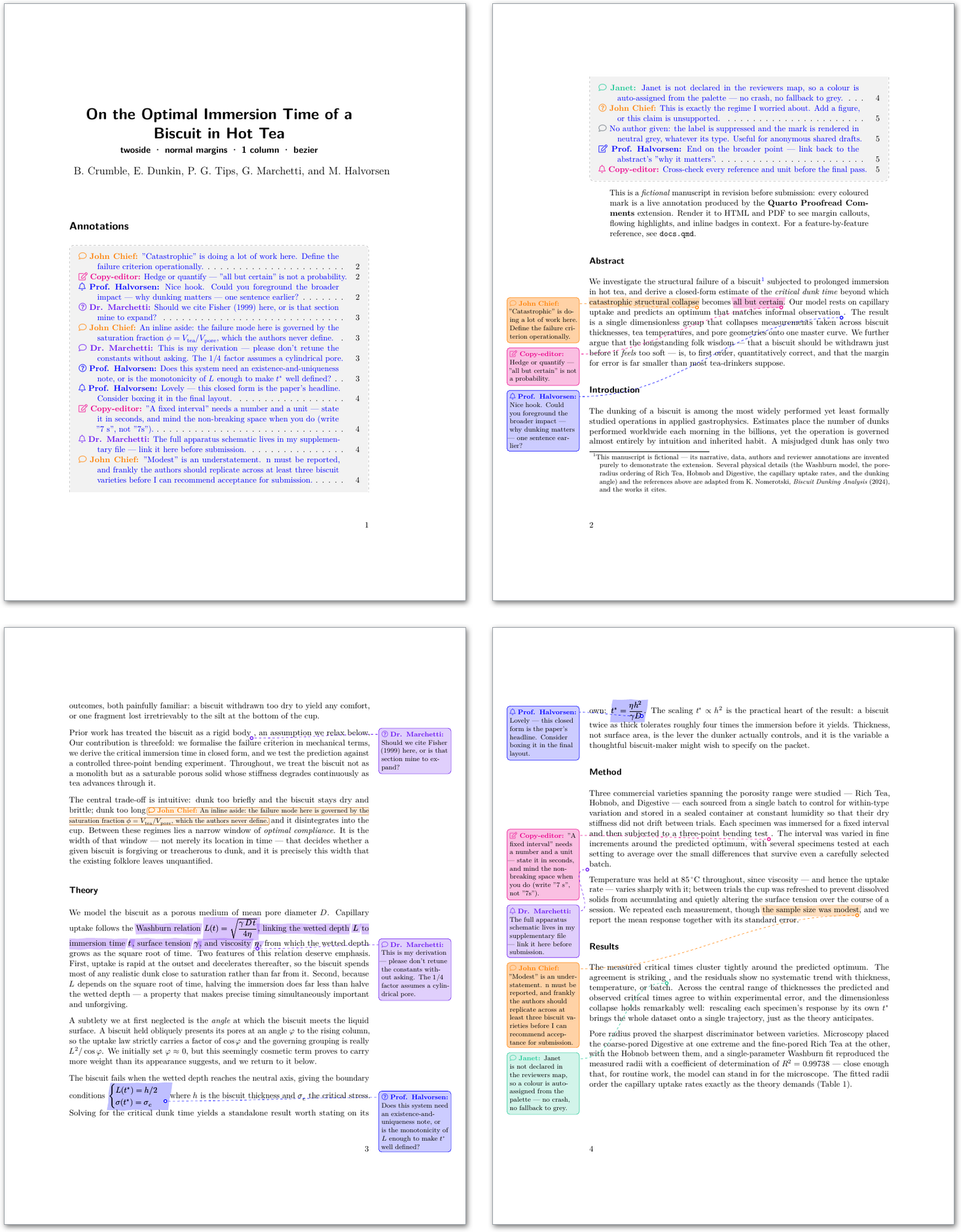 twoside · normal margins · 1 column · bezier